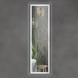 Вертикальное ростовое зеркало для ванной Comforty Люпин 440x1580 LED-подсветка, бесконтактный сенсор