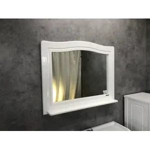 COMFORTY. Зеркало "Павия-100" белый глянец