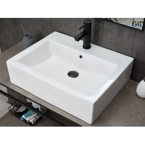 Накладная белая раковина для ванной Gid N9157