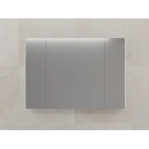 Зеркальный шкаф Style line "ЛИМА 80/100" эмаль, белый матовый