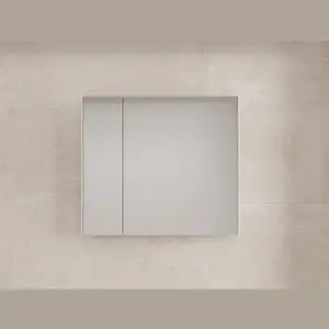 Зеркальный шкаф Style line "ЛИМА 80/100" эмаль, белый матовый