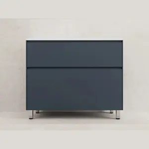 Тумба напольная Style line "ЛИМА " эмаль, с раковиной LINE, 2 ящ., PLUS, графит