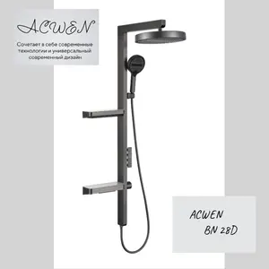 Душевая стойка ACWEN BN 28D графит