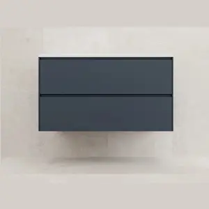 Тумба подвесная Style line "ЛИМА эмаль, с раковиной  LINE, 2 ящ., PLUS, графит