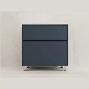 Тумба напольная Style line "ЛИМА " эмаль, с раковиной LINE, 2 ящ., PLUS, графит