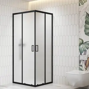 Душевой уголок RGW CL-36B рифленое/черный