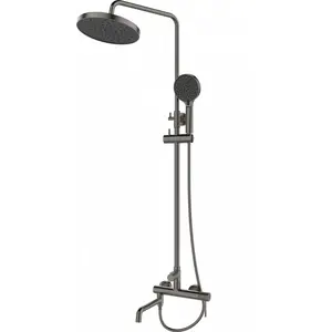 Душевая стойка  ESBANO DAISY (DS-GM) оружейная сталь