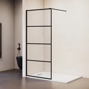 Душевая перегородка RGW WA-019B прозр. с рисунком/черный