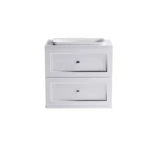 Тумба подвесная с раковиной на столешнице Astra-Form  Классик  с 2 ящиками белый матовый