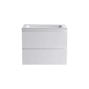 Тумба подвесная с раковиной  Astra-Form Альфа 70/90 с 2 ящиками белый матовый