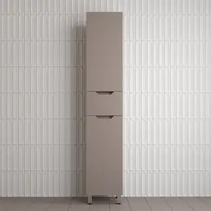 Пенал Style line "Остин" 36 см напольный 1 ящик тауп темный эмаль PLUS