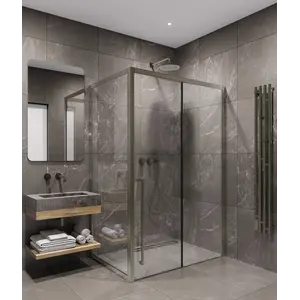 Timo душевое ограждение TDSS-/13C-8L/R, раздвиж , проф никель