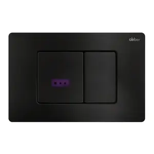Кнопка смыва сенсорная ABBER AC0122SMB черная матовая