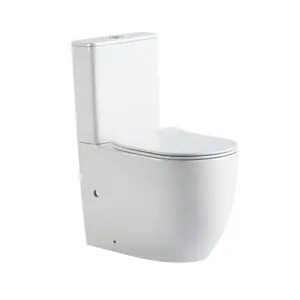 Унитаз ABBER Bequem AC1110T компакт белый, безободковый, смыв торнадо