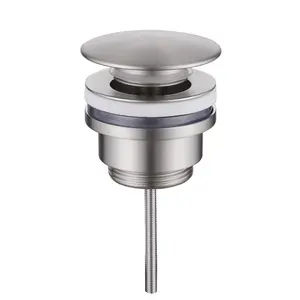 Донный клапан ABBER AF0012SP без перелива, фиксированный, сатин