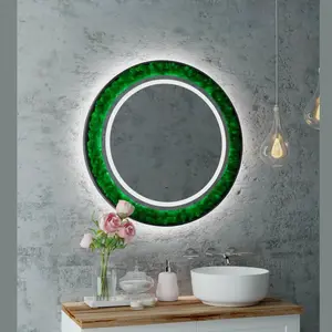 Зеркало ACWEN "Forest Led" d80/d100 с бесконтактным сенсором