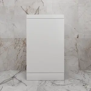 Тумба напольная "МОНО 50" с раковиной ASTI 50, белый глянец