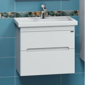 Тумба для умывальника СанТа Лондон 60 подвесная 2 ящика