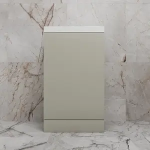 Тумба напольная "МОНО 50" с раковиной ASTI 50, санд серая галька