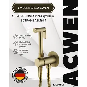 Душ гигиенический ACWEN 82003BG матовое золото