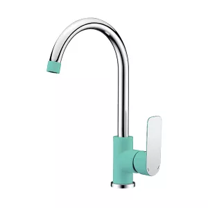 Смесители: Смеситель для кухни Triton 14605-D125 Панама бирюзовый 1 в магазине Акватория Смесители: Смеситель для кухни Triton 14605-D125 Панама бирюзовый 1 в магазине Акватория