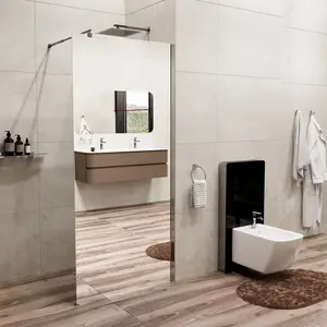 Душевая перегородка WasserKRAFT Rur 30W -MR  зеркальная/хром