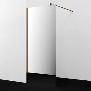 Душевая перегородка WasserKRAFT Rur 30W RG-MR зеркальное/розовое золото