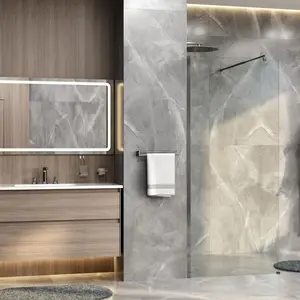 Душевая перегородка WasserKRAFT Rur 30W GR прозрачное/графит