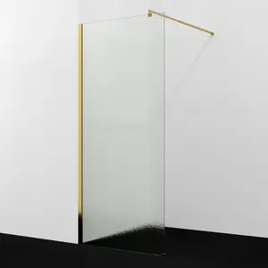 Душевая перегородка WasserKRAFT Rur 30W PG-TXG рифленое/глянц.золото