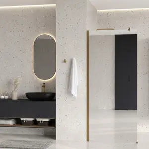 Душевая перегородка WasserKRAFT Rur 30W PG-MR зеркальное/глянц.золото