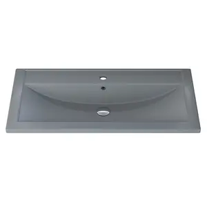 Раковина для ванной кварцевая Uperwood Foster Quartz  серая матовая (бетон)