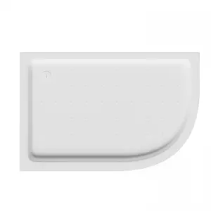 Душевой поддон ABBER AD3E109 L 100х90 асимметричный, акриловый, белый