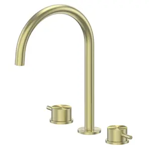 Смеситель ABBER Wasser Kreis 316 AF8108BG-M для раковины, золото брашированное