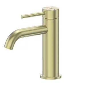 Смеситель ABBER Wasser Kreis 316 AF8110BG для раковины, золото брашированное