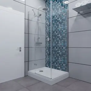 Душевое ограждение Triton "БРАВА-ХРОМ" 120х80 (низкий  поддон)