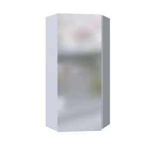 Зеркало-шкаф угловой  1Marka Penta 43П 1д. с зеркалом, белый глянец