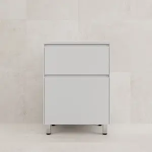 Тумба напольная Style line  "ЛИМА" эмаль, с раковиной LINE , 2 ящ., PLUS, белый матовый