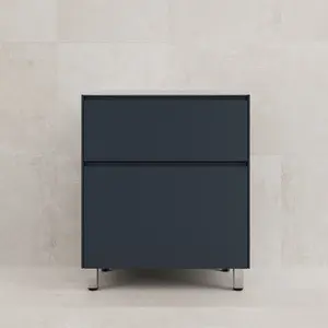 Тумба напольная Style line "ЛИМА " эмаль, с раковиной LINE, 2 ящ., PLUS, графит