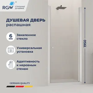 Душевая дверь RGW Dolphin TN-03 прозрачное/хром