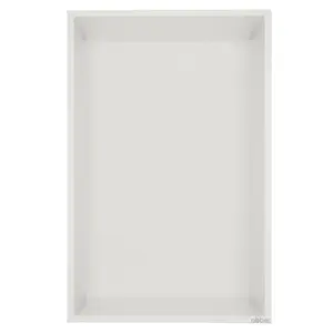 Скрытая настенная ниша из нержавеющей стали ABBER Nischen AN3001MW, белая матовая