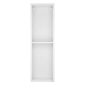 Скрытая настенная ниша из нержавеющей стали ABBER Nischen AN3002MW, белая матовая