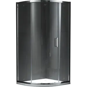 Душевой уголок Gemy Victoria четверть круга прозрачное стекло  90х90