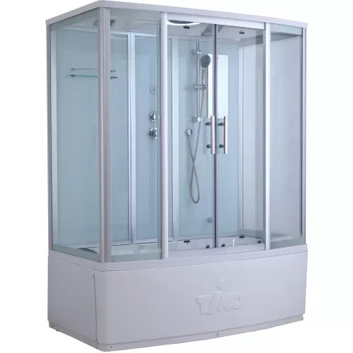 Душевые кабины и сауны: Душевая кабина прямоугольная Timo Standart T-6670/6770S высокий поддон 1 в магазине Акватория