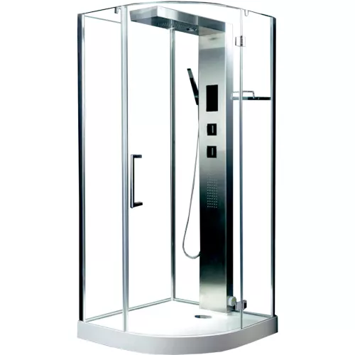 Душевые кабины и сауны: Душевая кабина четверть круга Timo Premium ARMO H-506 90х90х215 стекл.крыша 1 в магазине Акватория