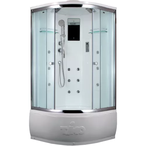 Душевые кабины и сауны: Душевая кабина четверть круга Timo LUX T-7700/7790 высокий поддон 1 в магазине Акватория