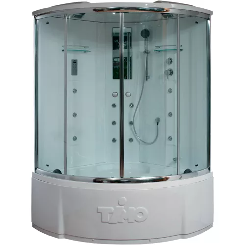 Душевые кабины и сауны: Душевая кабина четверть круга Timo LUX T-7725/7735/7755  высокий поддон 1 в магазине Акватория