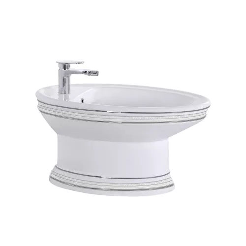 Санфаянс: Биде напольное CeramaLux Lux Classic 1410 1 в магазине Акватория