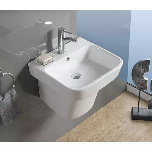 Санфаянс: Умывальник подвесной прямоугольный CeramaLux NB164 1 в магазине Акватория