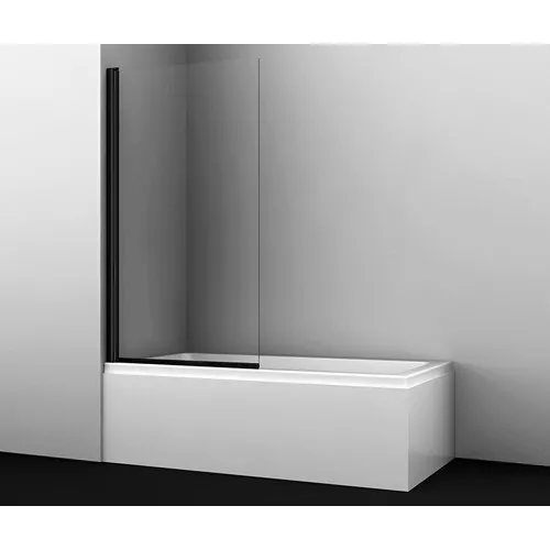 Душевые ограждения: Стеклянная шторка WasserKRAFT Berkel 48P01 прозрачное/черный 1 в магазине Акватория