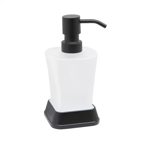 Аксессуары/Комплектующие: Дозатор  для жидкого мыла  WasserKRAFT  K-5499BLACK 1 в магазине Акватория